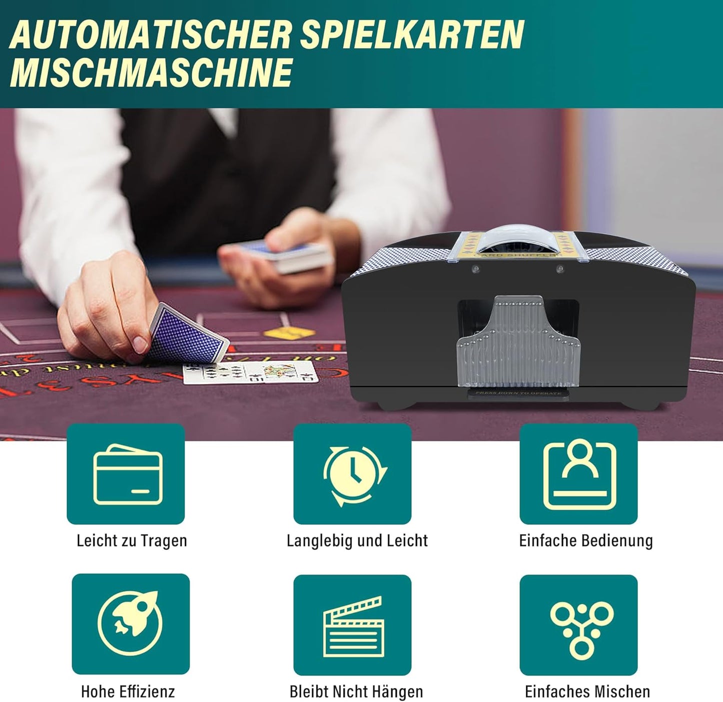 Elektrische Kartenmischmaschine