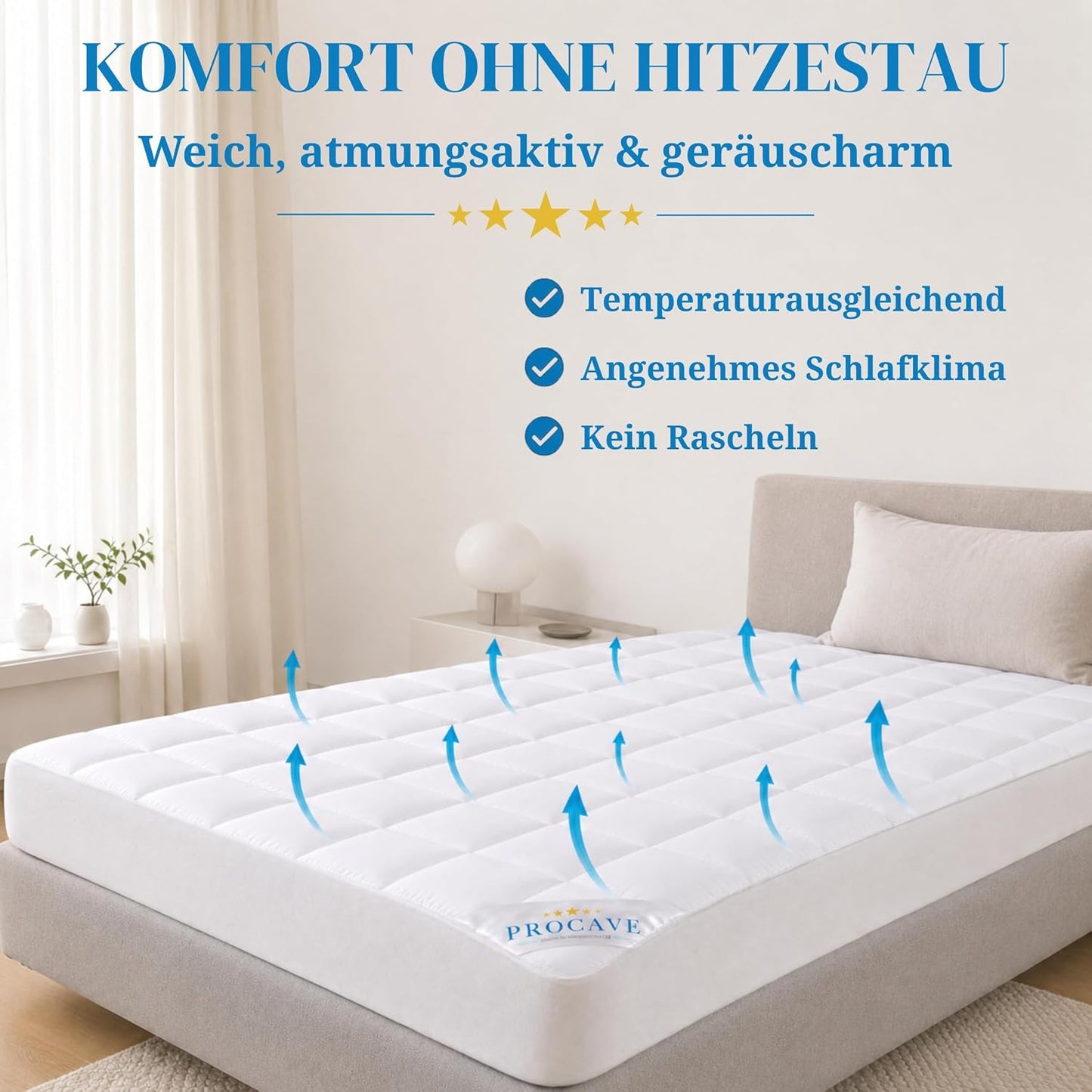 Matratzenschoner mit Spannumrandung, 100 x 220 cm