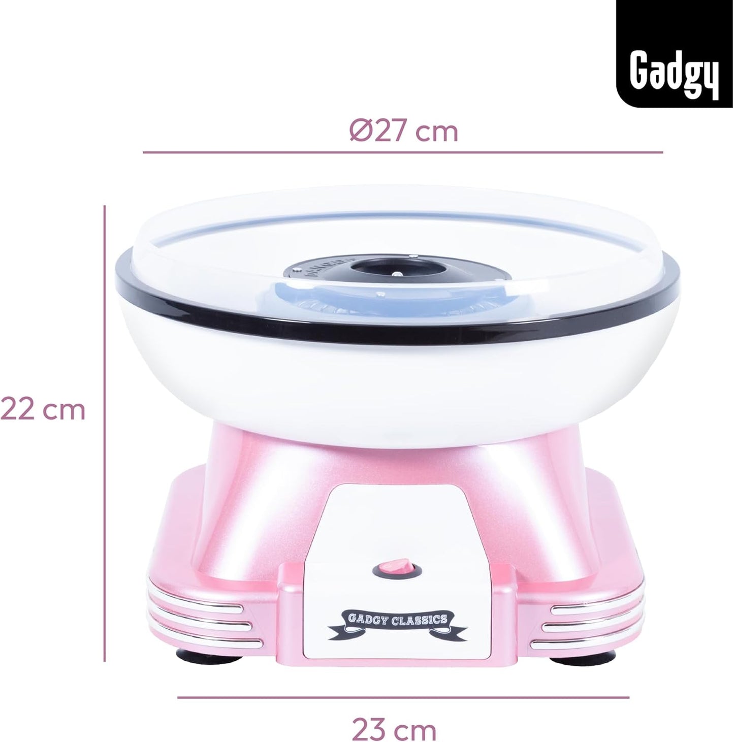 Retro Zuckerwattemaschine, Rosa
