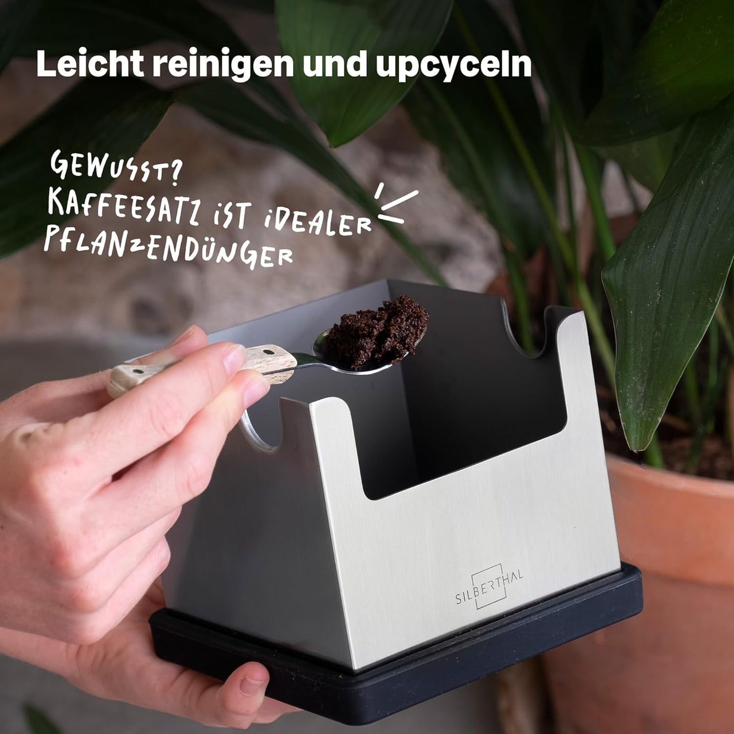 2in1 Abklopfbehälter und Tamperstation