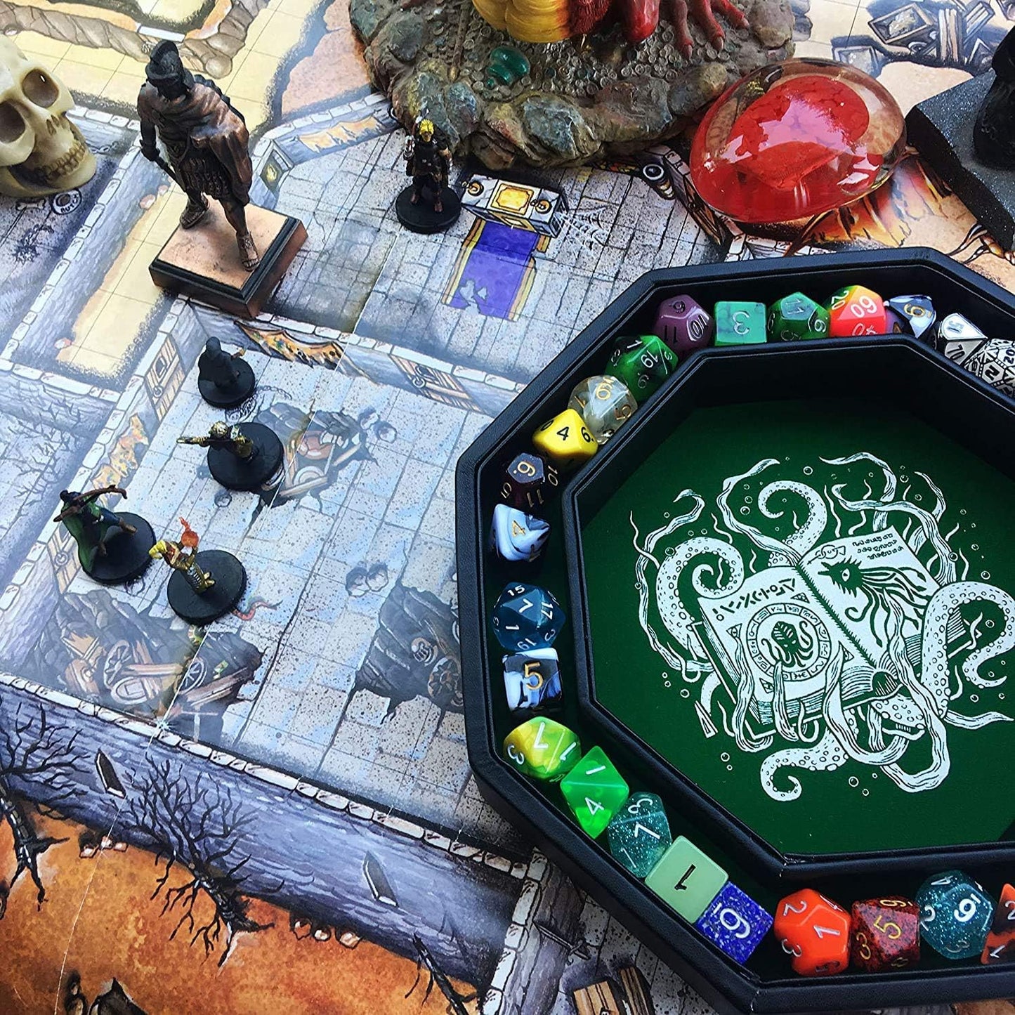 Würfeltablett für Tabletop, Grün