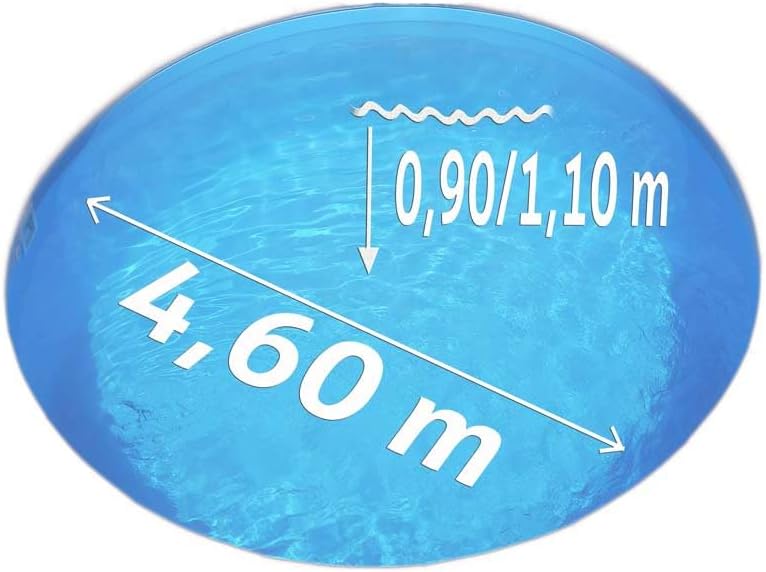 Pool Innenhülle (4,60 x 0,90/1,10 m), Ø 4,60 x 0,90/1,10 m Blau