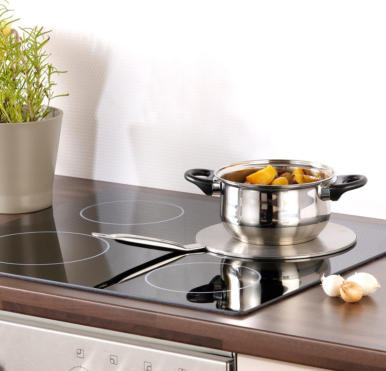 Set Universal-Adapterplatte für Induktions-Kochfelder, 2er- Set 24cm