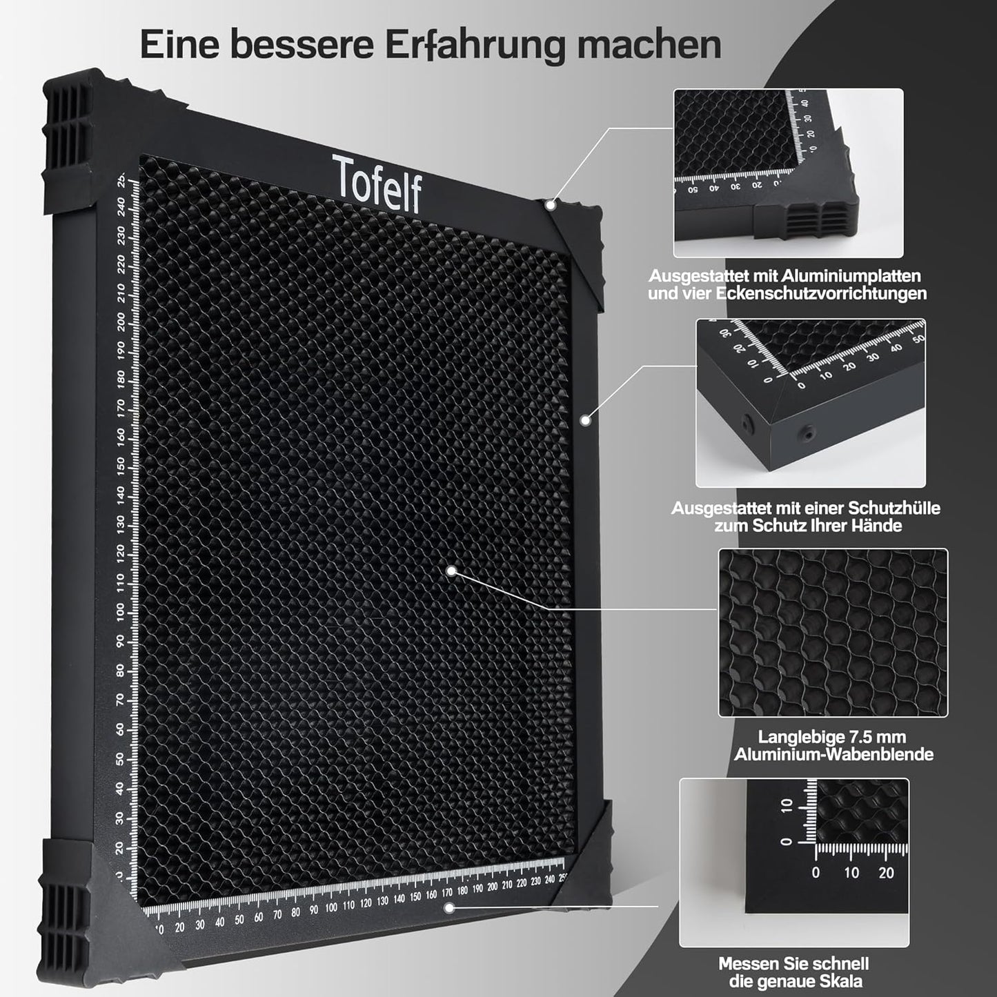 Wabentisch für Lasergravierer, 500*500mm