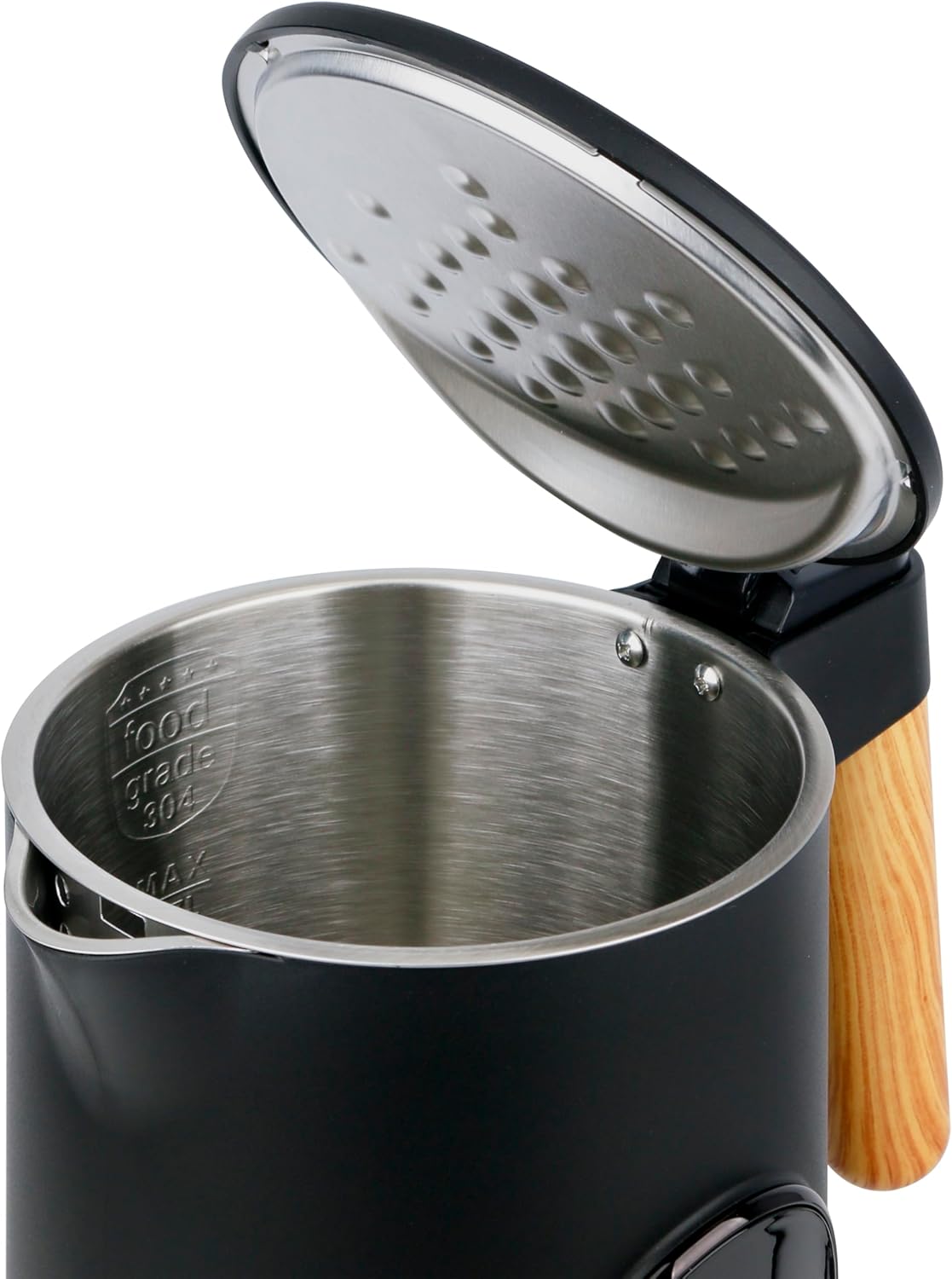 Wasserkocher WK-132230, Schwarz/Holzoptik