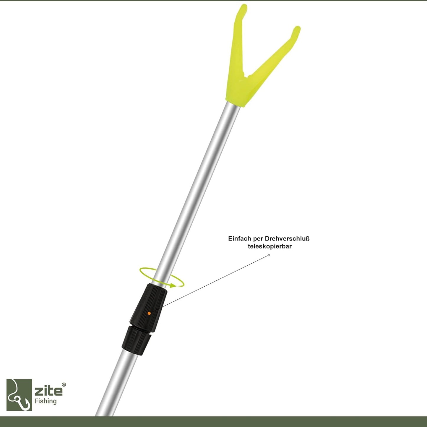 3-teiliges Teleskop Rutenhalter-Set, 75-135 cm, 3 Stück