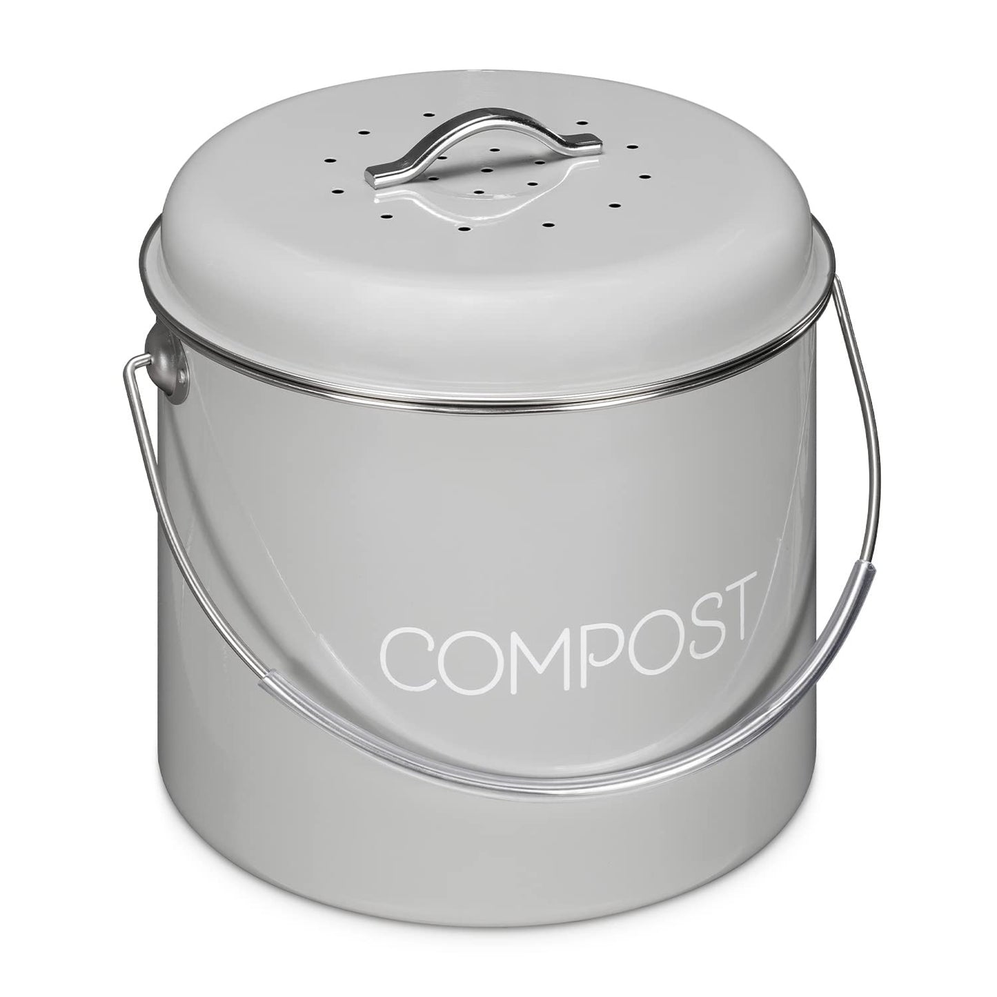 Komposteimer, 5L Grau