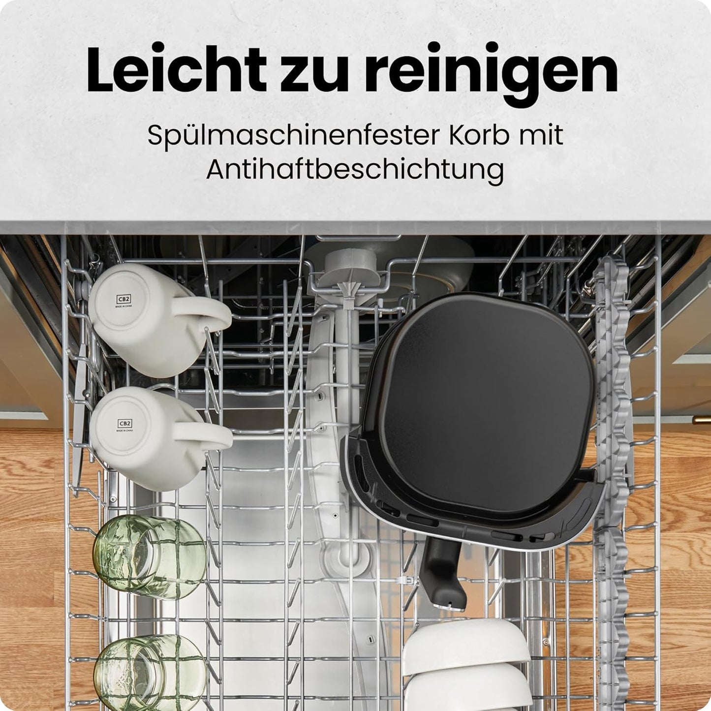 Heissluftfritteuse XL mit One-Touch Voreinstellungen, DE 7.6L
