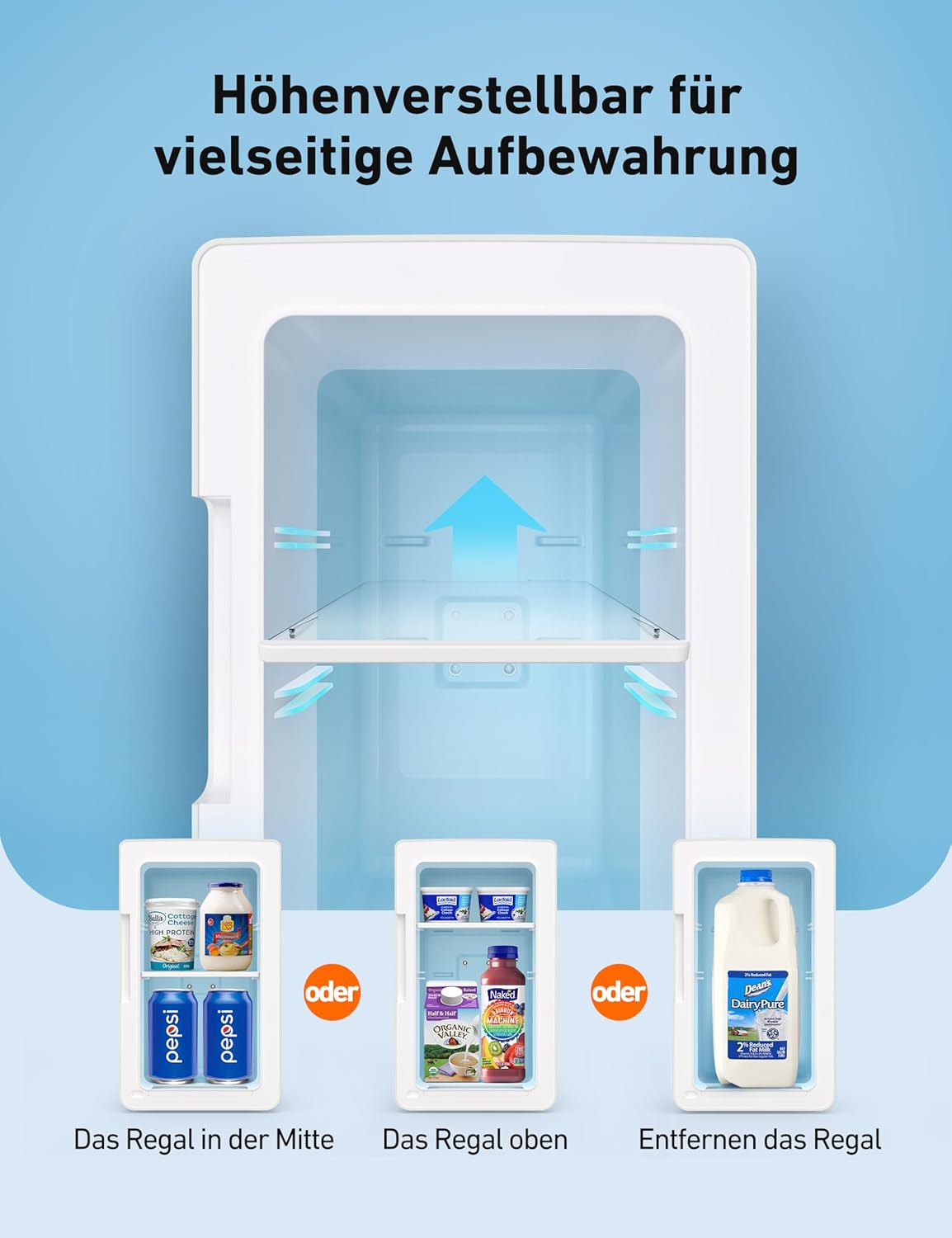 Mini Kühlschrank 6L für Auto & Schlafzimmer, Beige