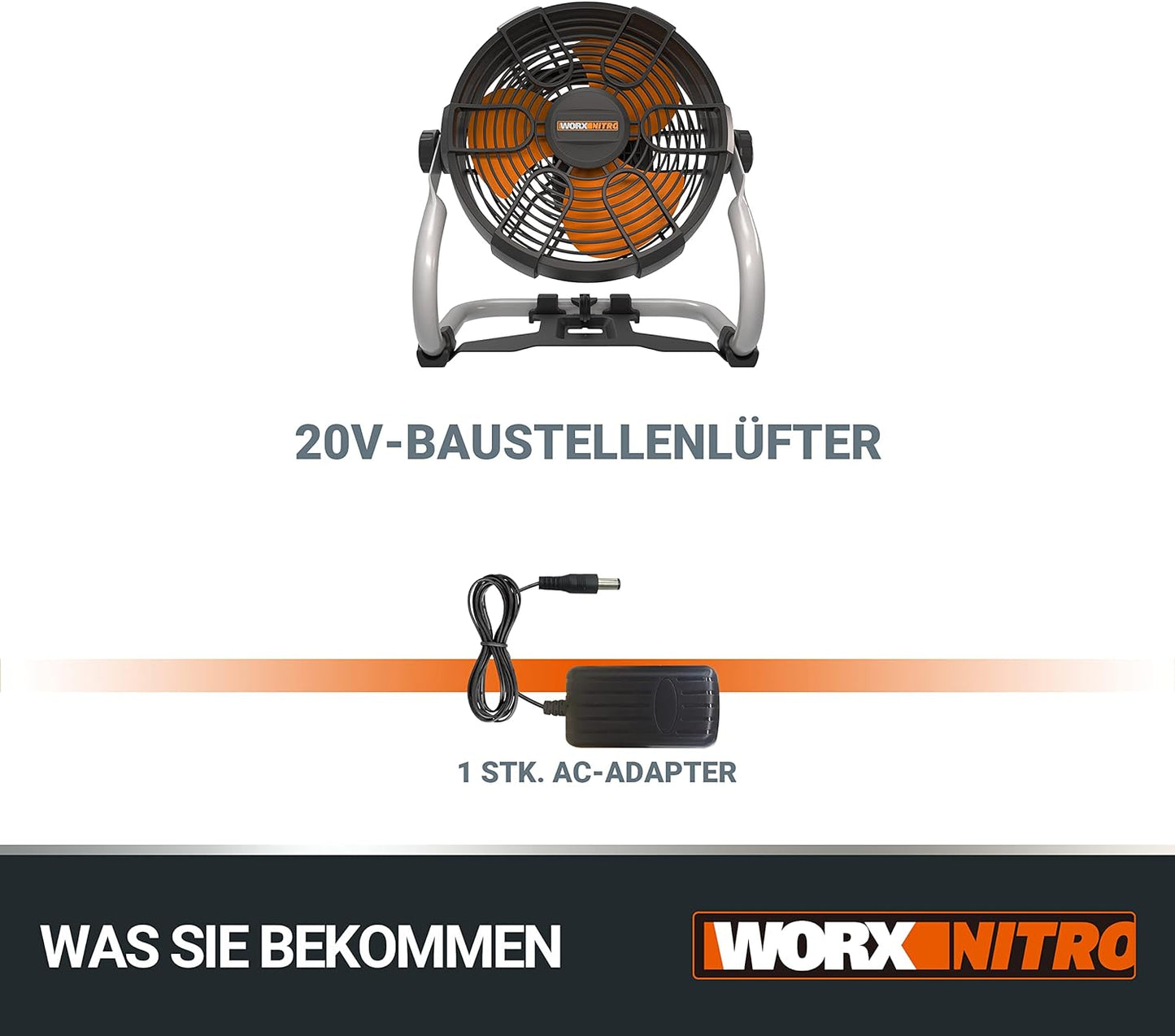 Akku-Baustellenlüfter NITRO WX095.9