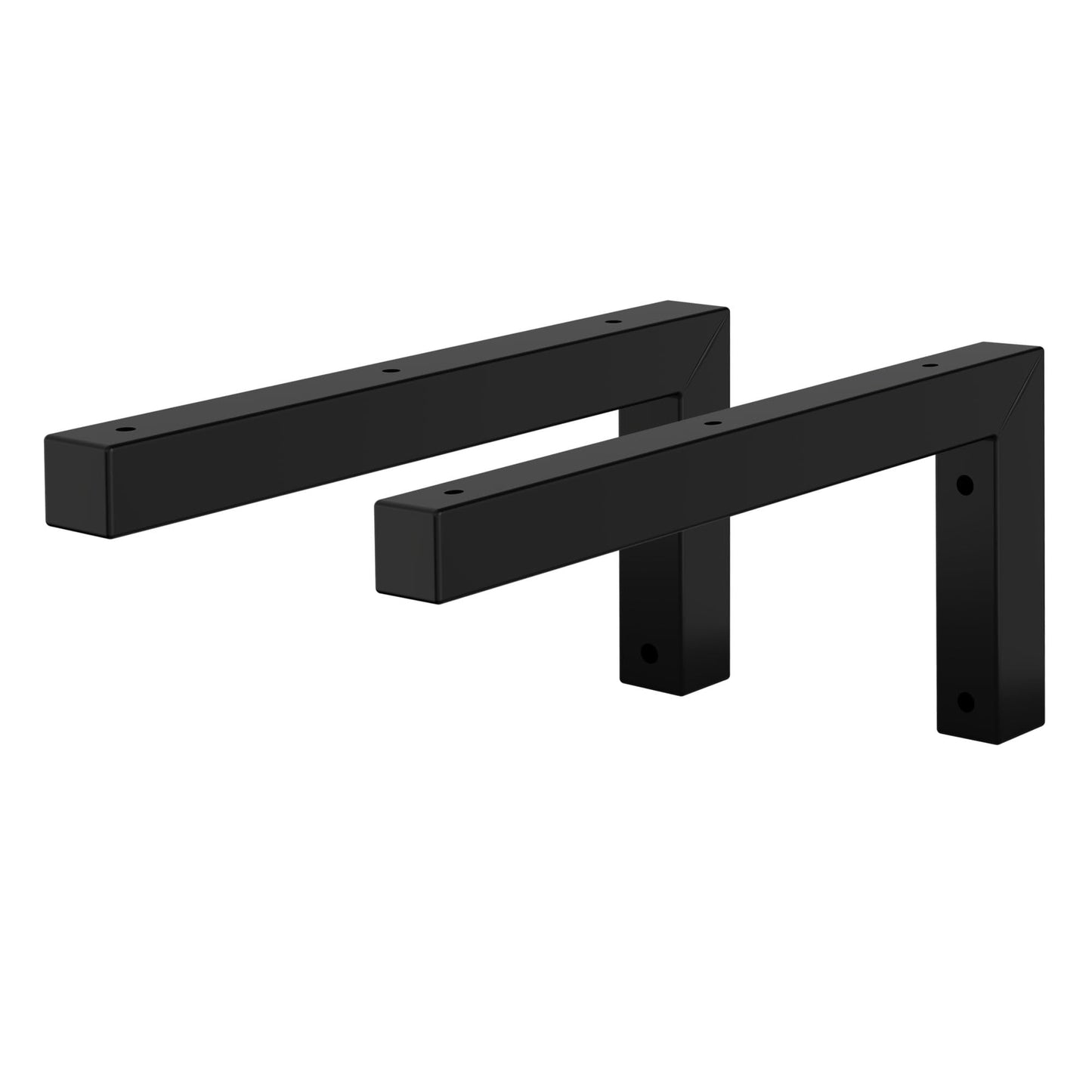 Wandkonsole-Set für Waschtisch, 300 x 150 mm Schwarz