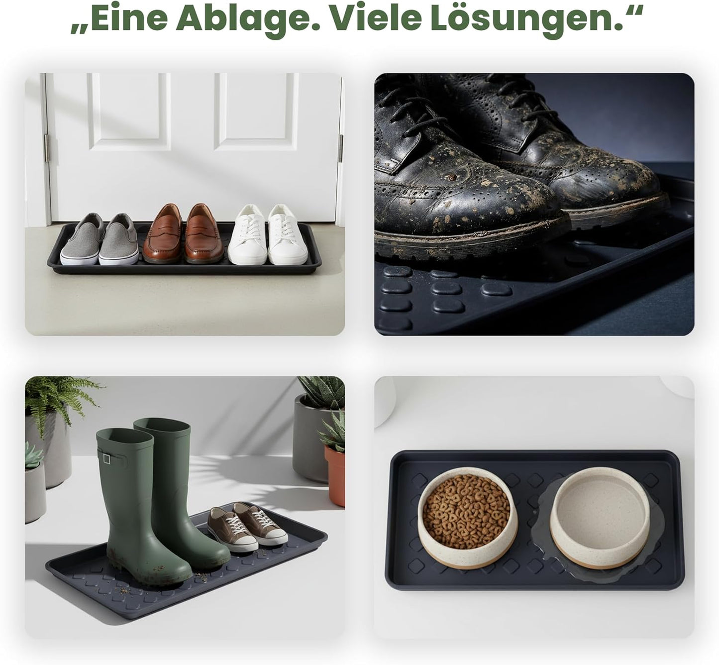 2er-Set Schuhabtropfschalen, 2 Stück