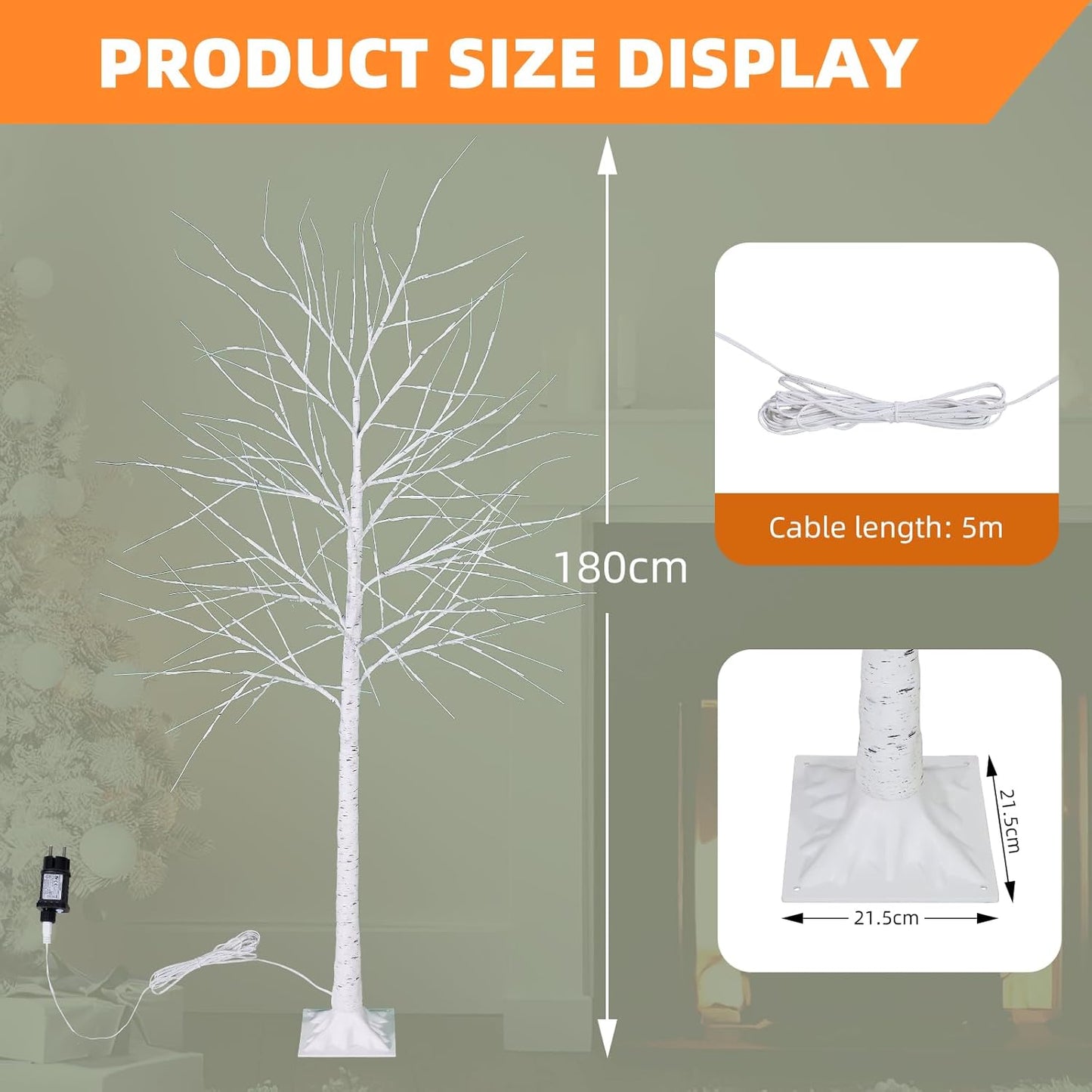 LED-Lichterbaum, 180 cm