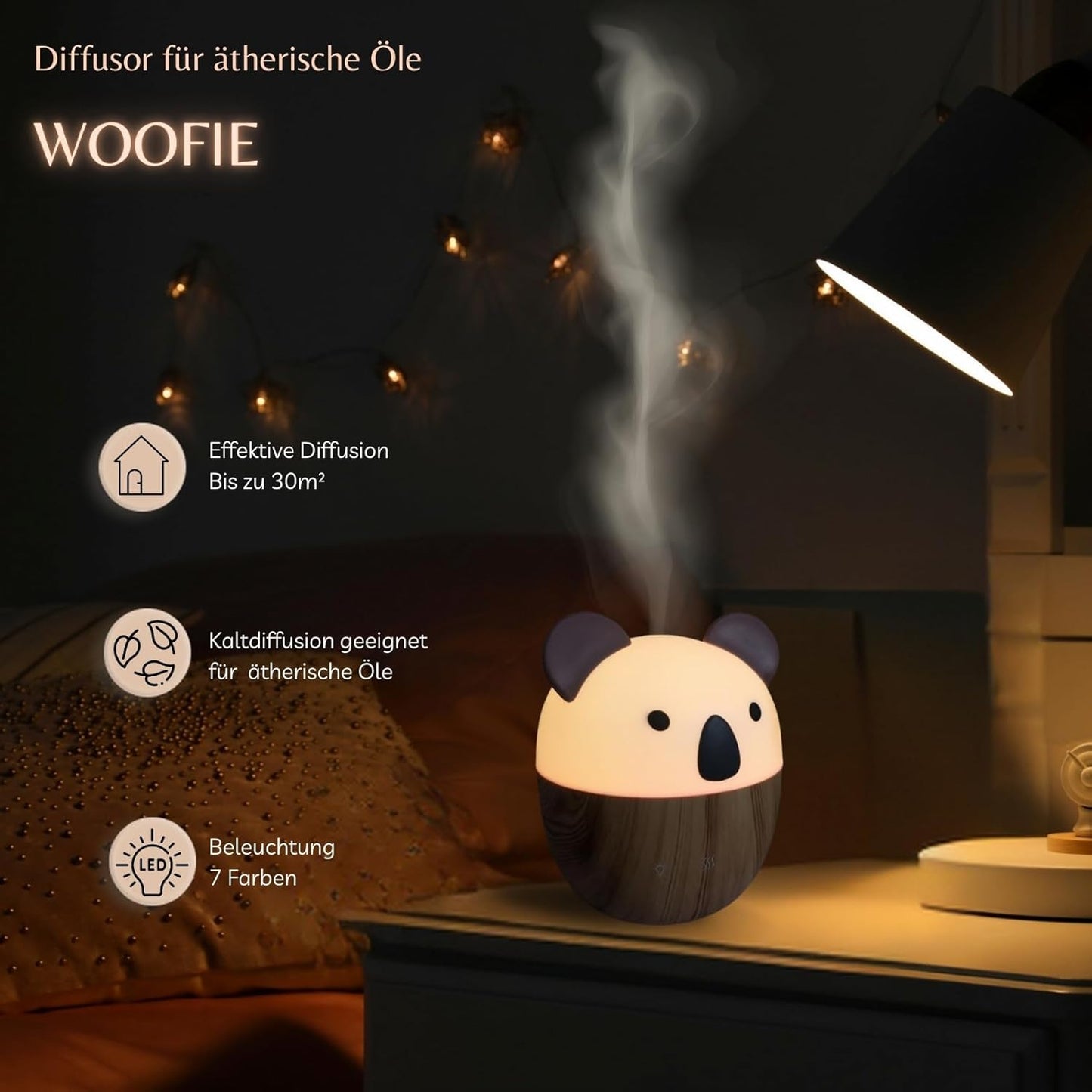 Ultraschall-Aromatherapie-Diffusor Woofie