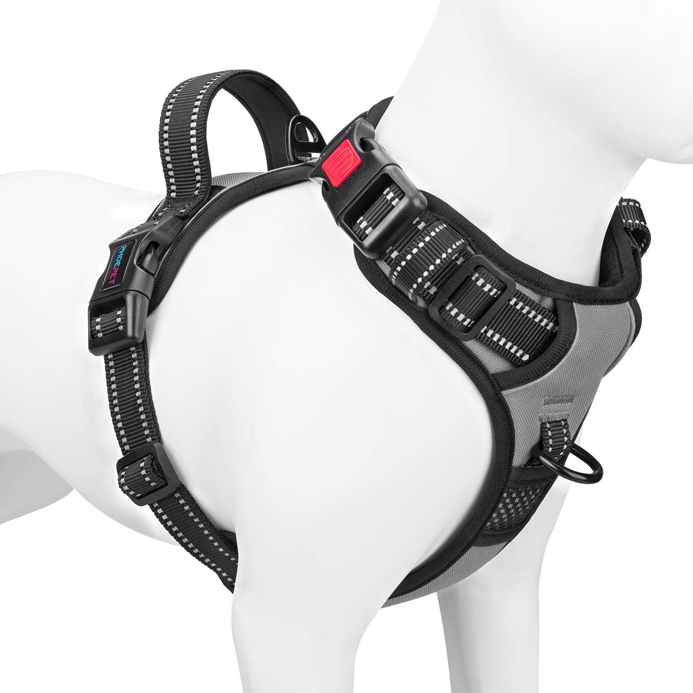Reflektierendes Anti-Zieh-Hundegeschirr, Medium
