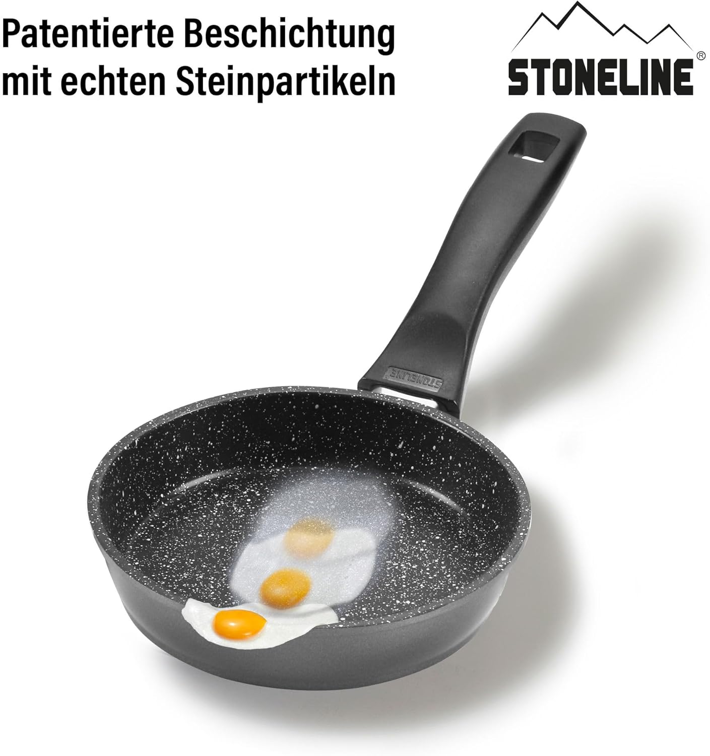 Antihaft-Bratpfanne, Schwarz 14 cm