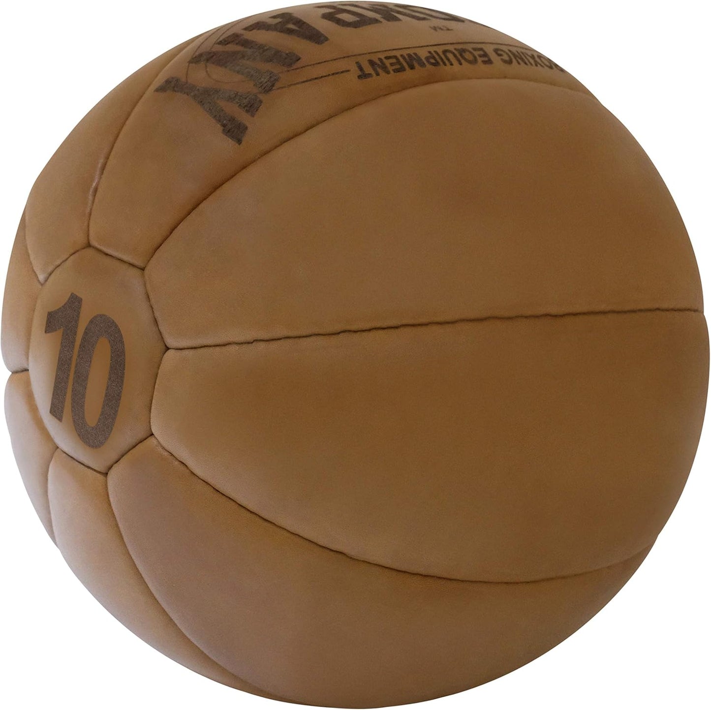 Vintage Medizinball, 10 kg Braun