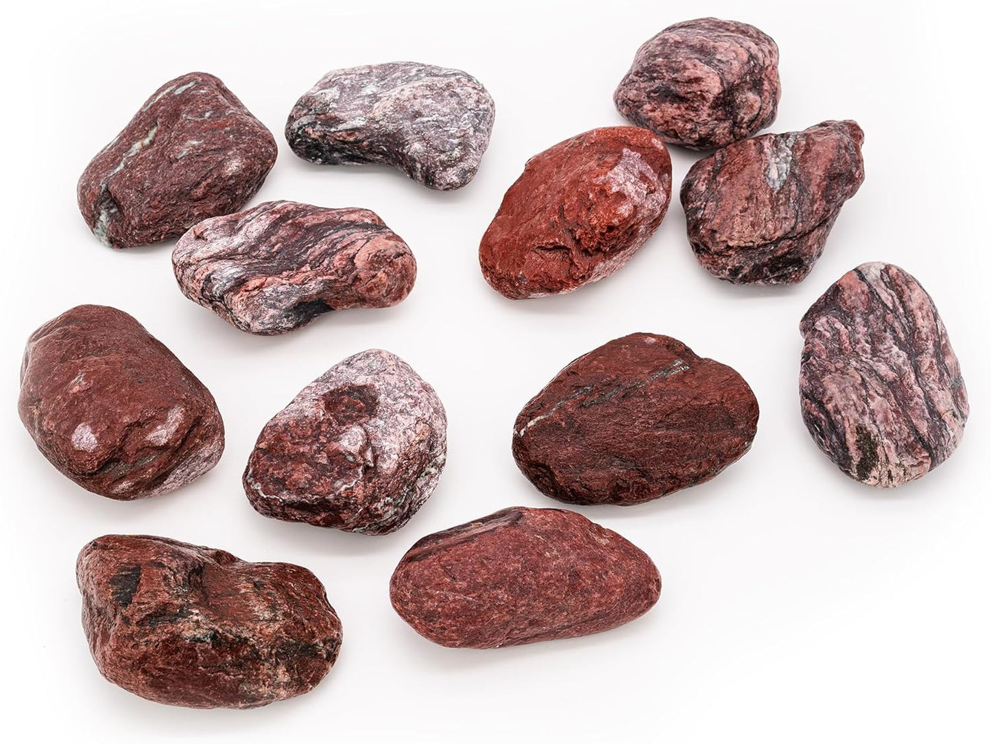 Saunasteine Roter Jaspis, 15 kg, für Saunaöfen, 5-10 cm