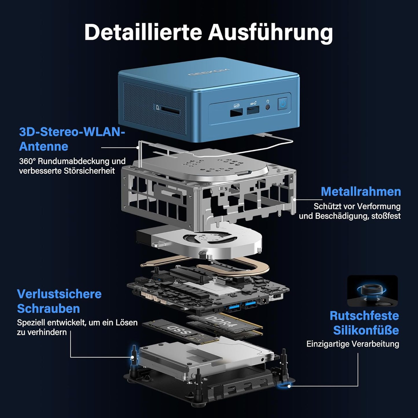 IT12 Mini PC mit Intel i5-12450H, IT12 i5-12450H（16+512）