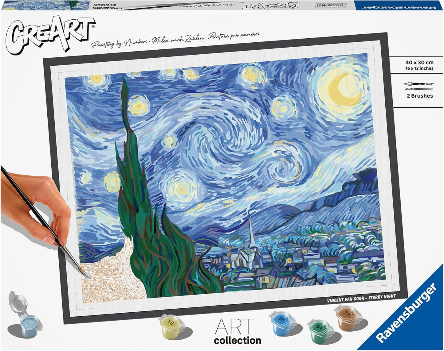 CreArt - Starry Night (Van Gogh), postimpressionistisch