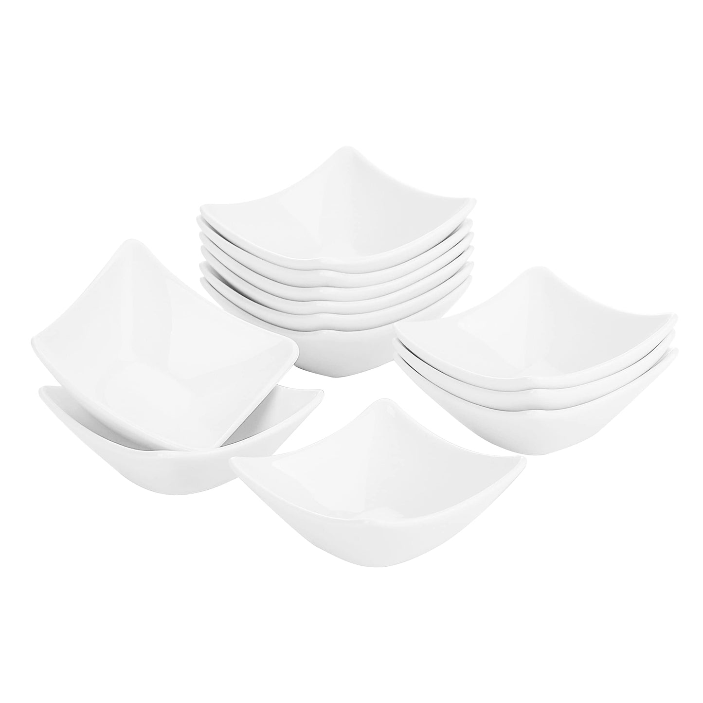 6-teiliges Snack- & Dipschale-Set, 60 ml Weiss/Flyaway Orchidee