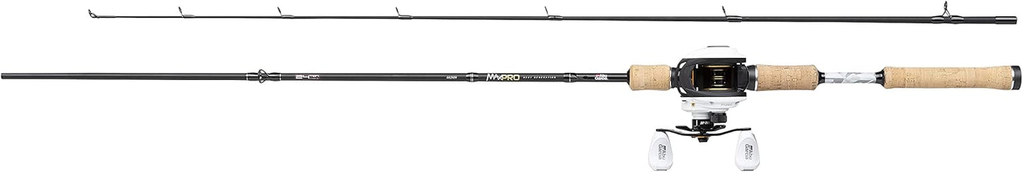 MAX PRO Casting Rute & Baitcast Combo Angelrolle, 1.98 m |15-60 g