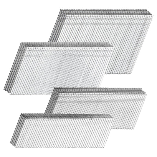 16-Gauge-Nagelsortiment, 2000 Stück, 4 Grössen (32 mm, 38 mm, 50 mm, 64 mm)