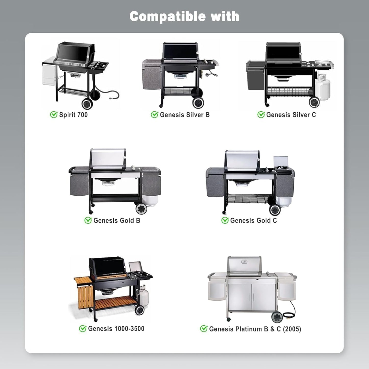Grillrost Ersatz für Spirit E310/E320 Gasgrill, 8505-PS2