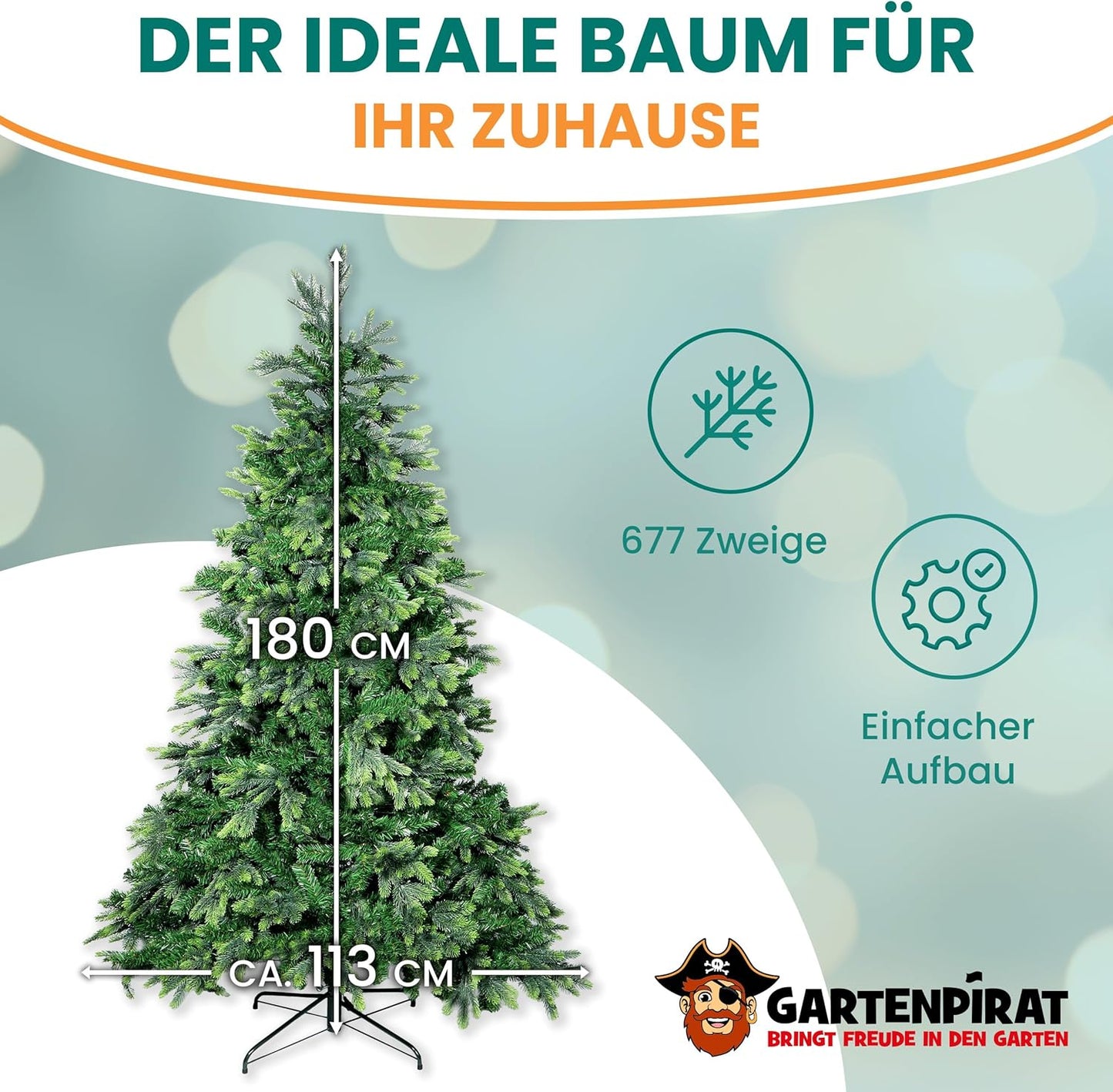 Künstlicher Weihnachtsbaum BonTree, 180 cm