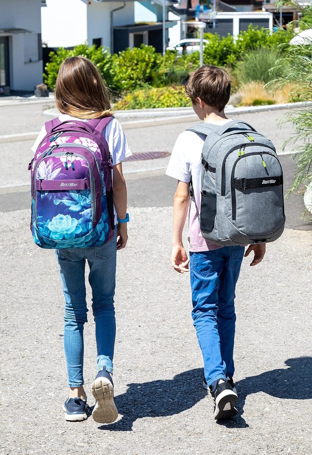 Schulrucksack-Set mit Laptopfach (4-teilig)