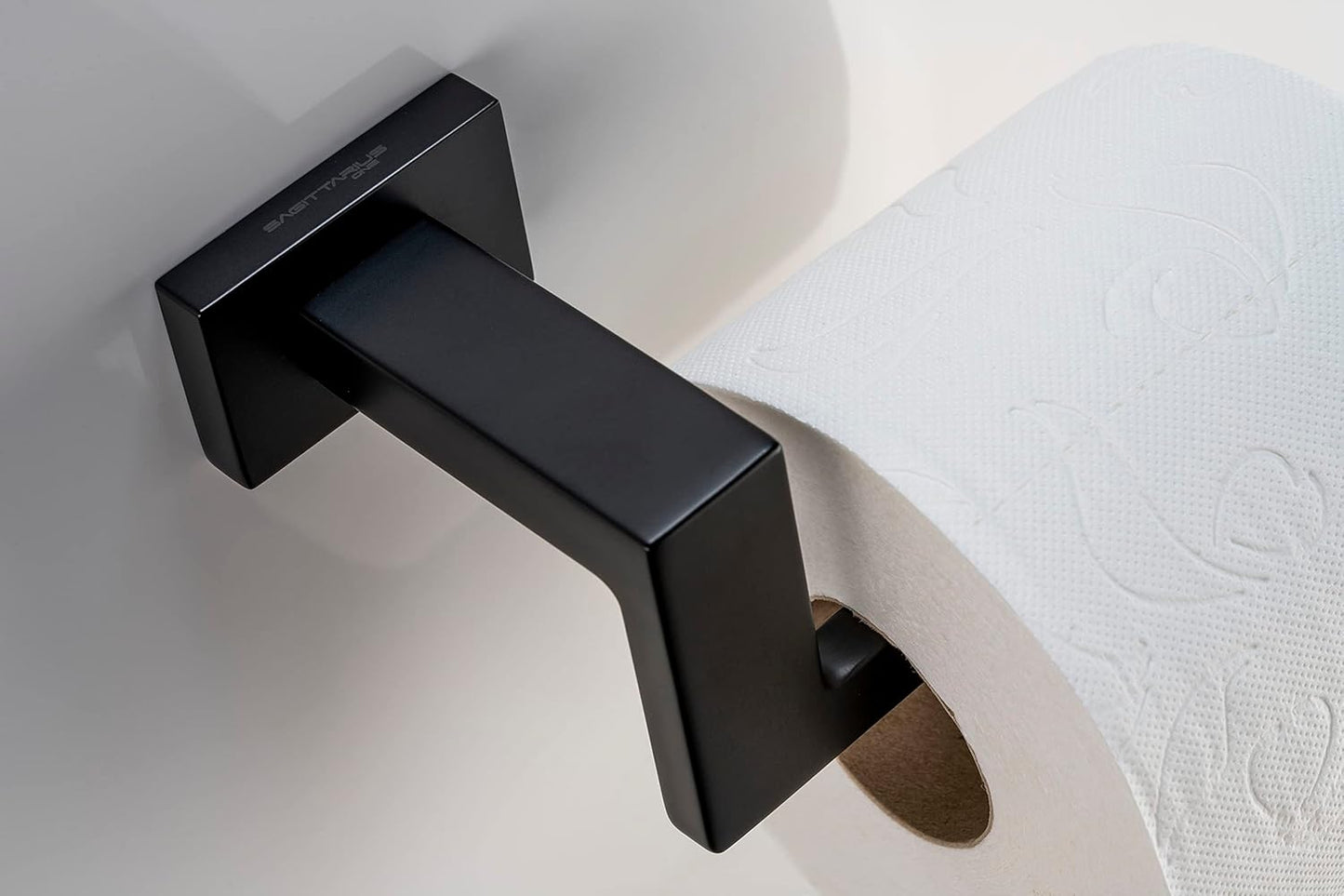 141S1-B Toilettenpapierhalter, Schwarz