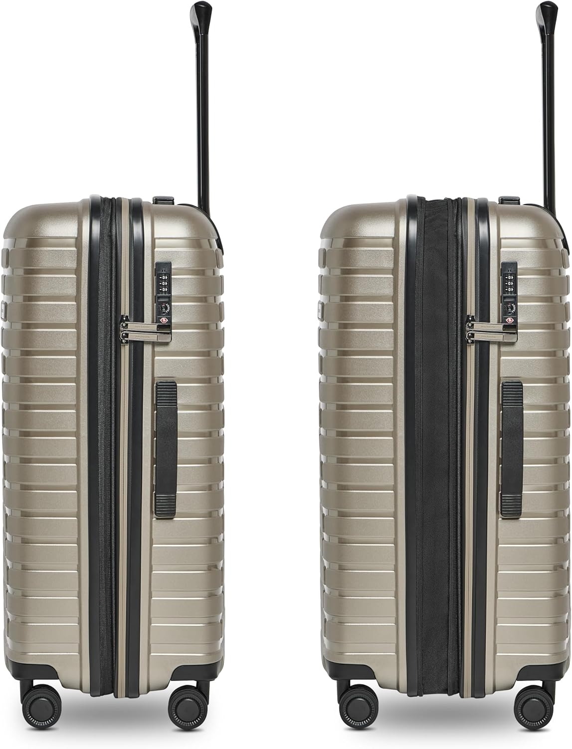 3-teiliges Kofferset mit Dehnfalte, Champaign Metallic Kofferset (3-teilig) erweiterbar