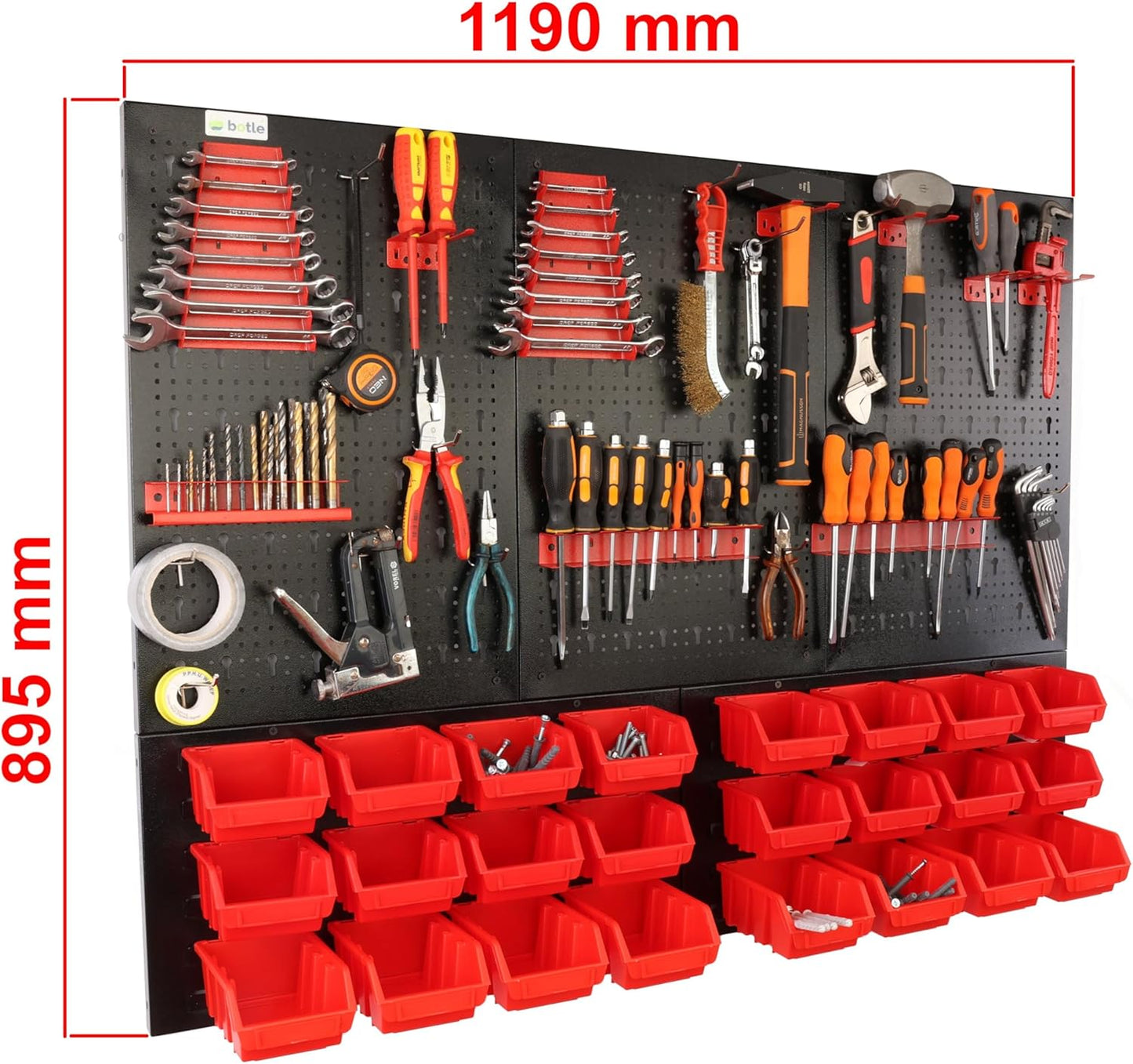 Werkzeugwand, Rot MIX 5