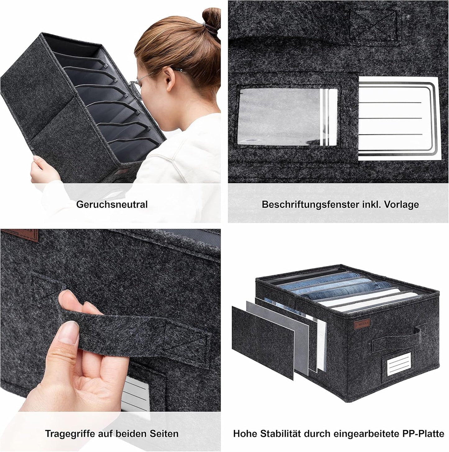 2er-Set Kleiderschrank-Organizer, Kleiderschrank Organizer, 2er-Set, L