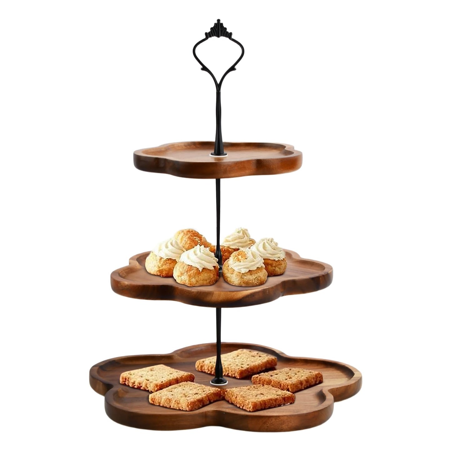 Etagere 3-stöckig für Kuchen und Desserts, A