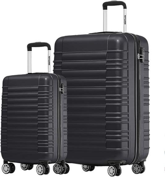 2-teiliges Kofferset, Small + Large Schwarz