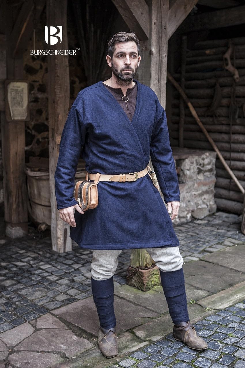 Wikinger Klappenrock Loki, Blau XL