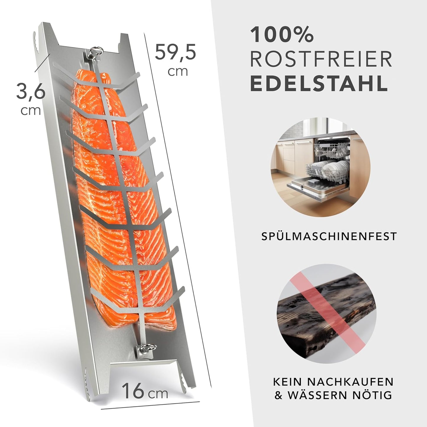Flammlachsbrett 2er-Set, 2er Set