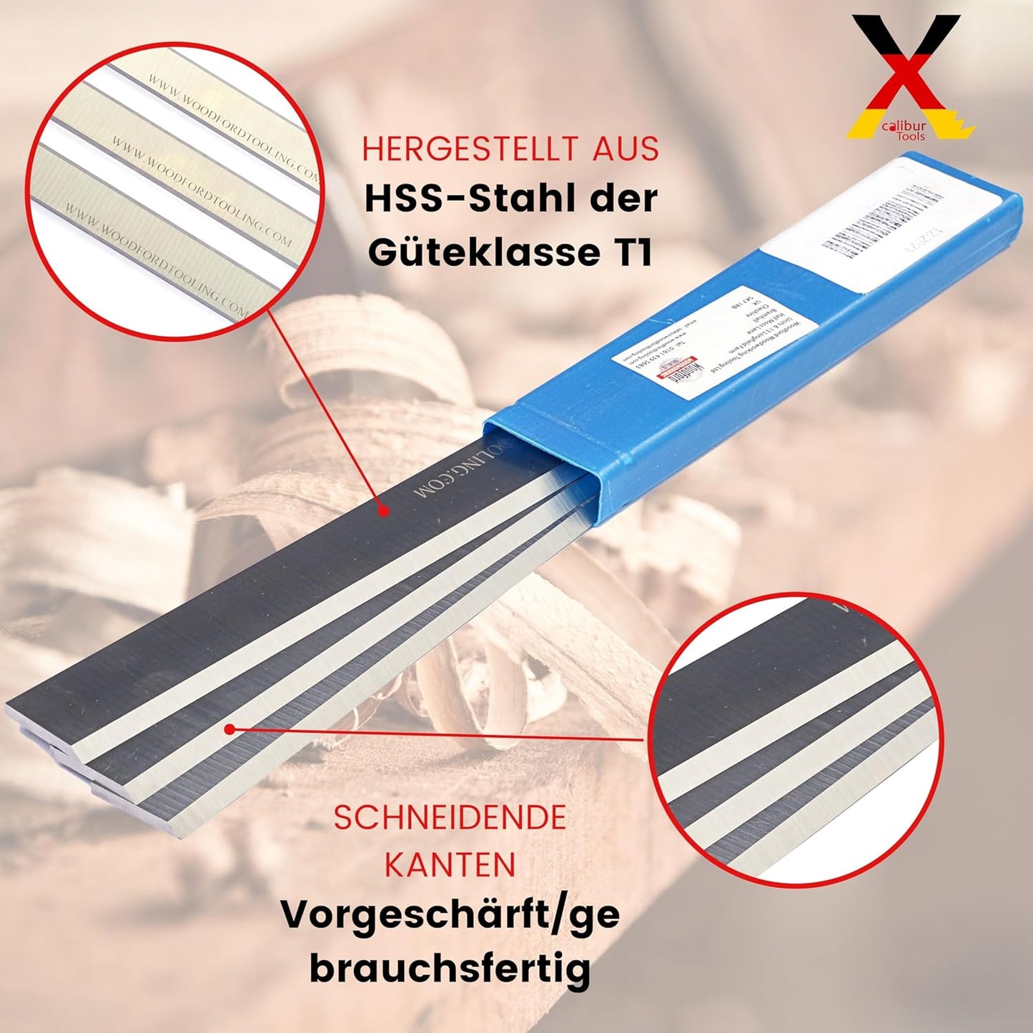 Hobelmesser für Fox F22-560, RBI 812, 1 Paar, 332mm
