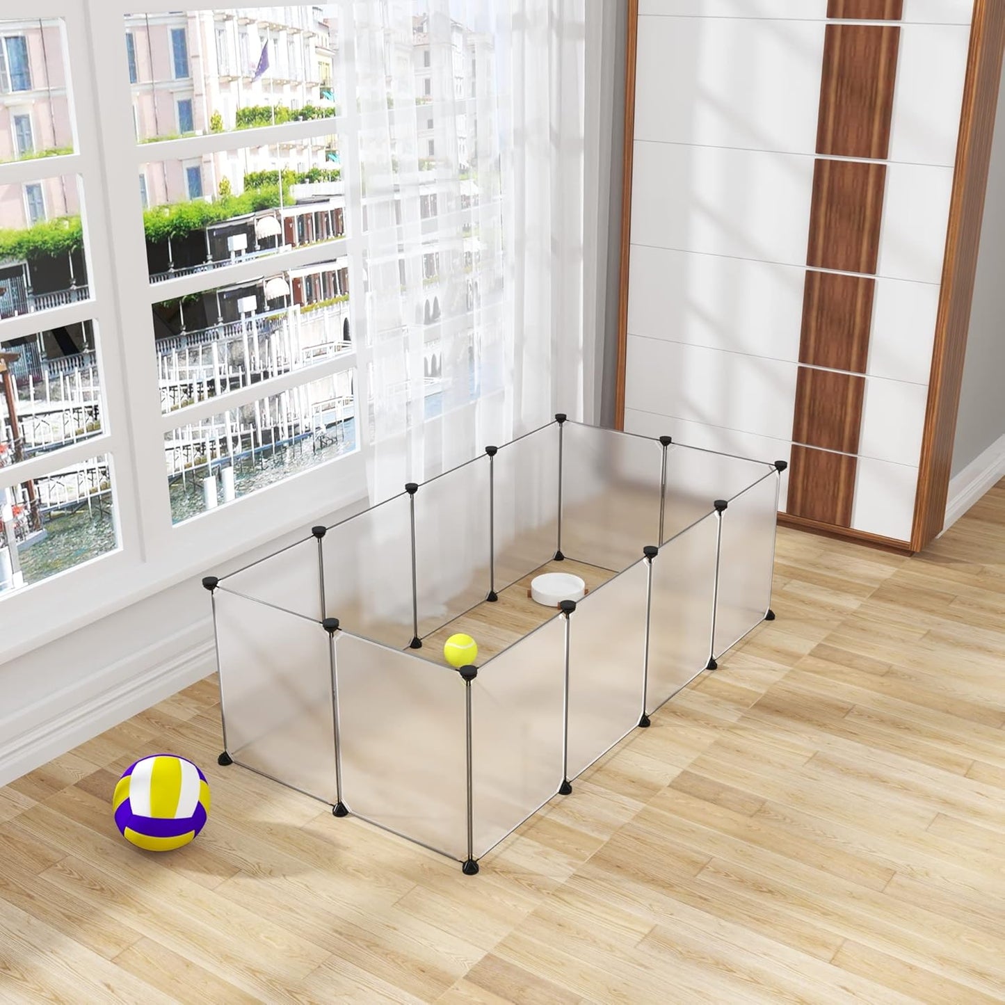 Freigehe für Kleintiere, Transparent Ohne Tür