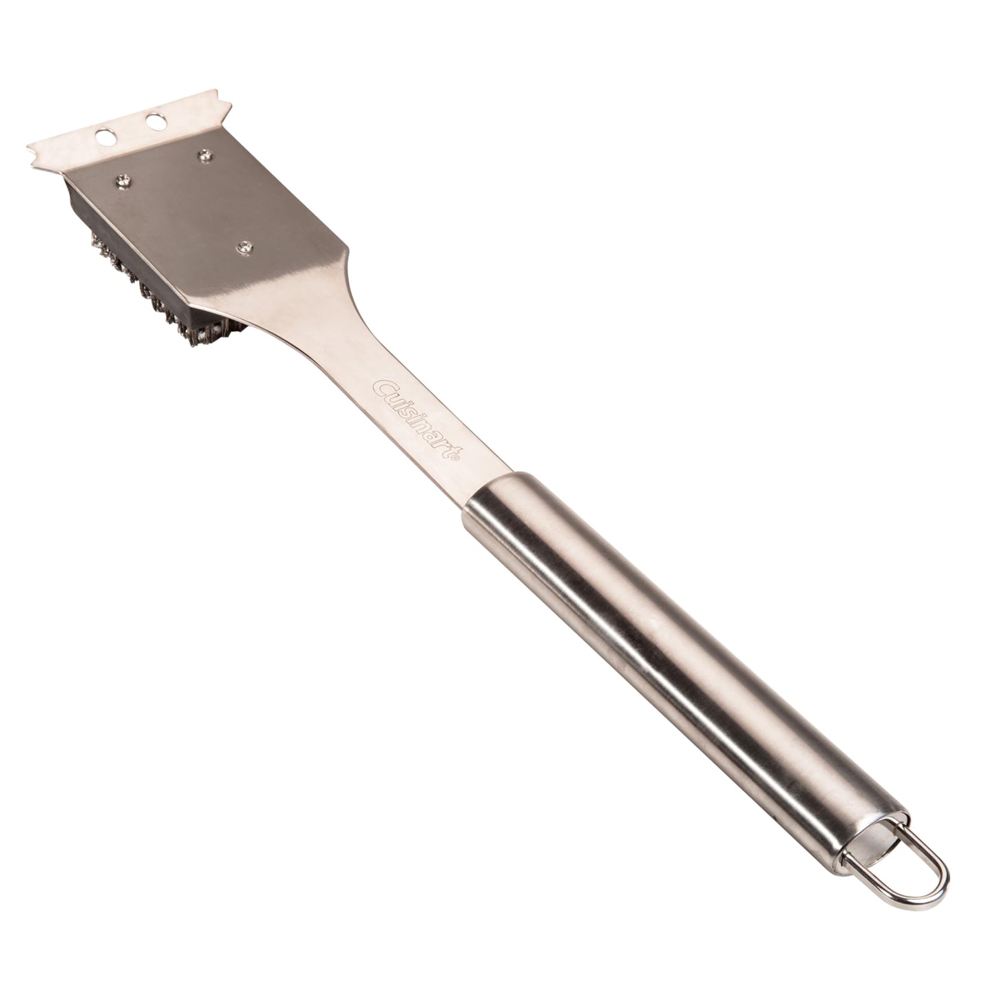 Grillreinigungsbürste mit Schaber, Rostfreier Stahl