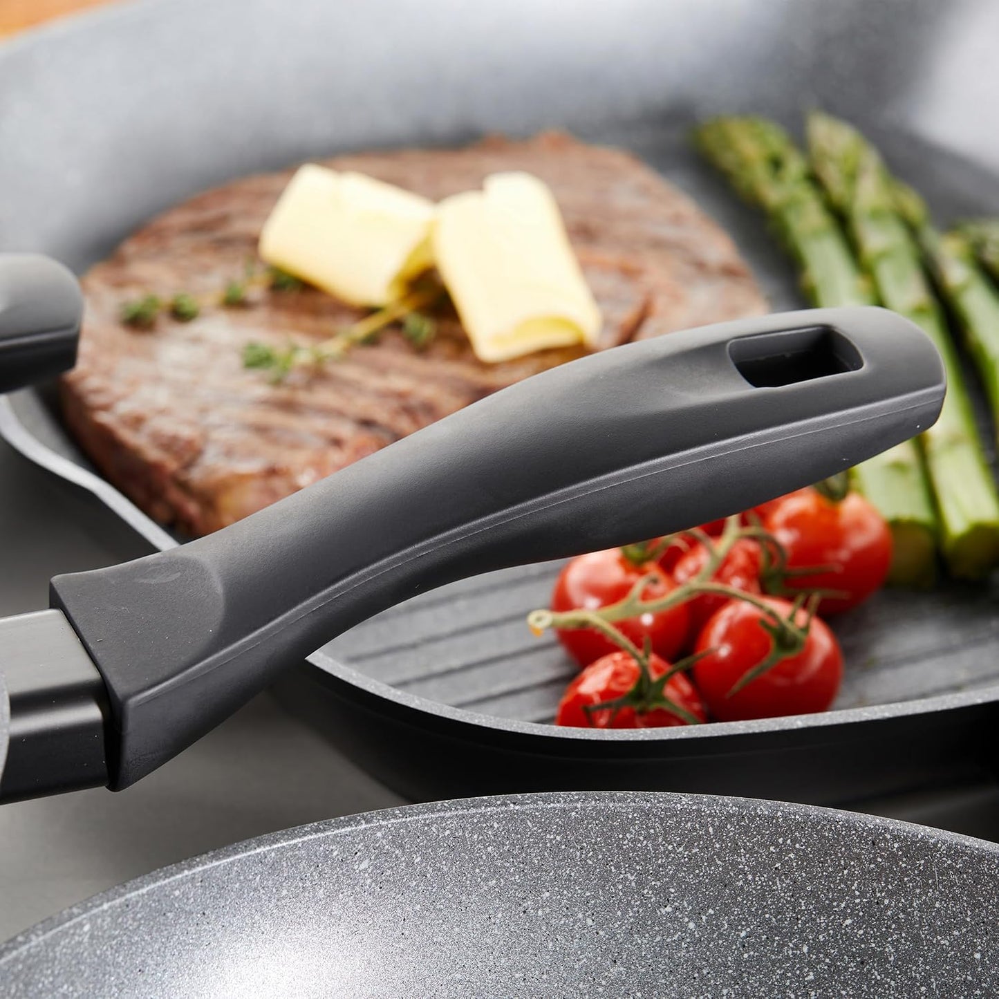 Metalllic Marble Grillpfanne, 28 cm Grillpfanne