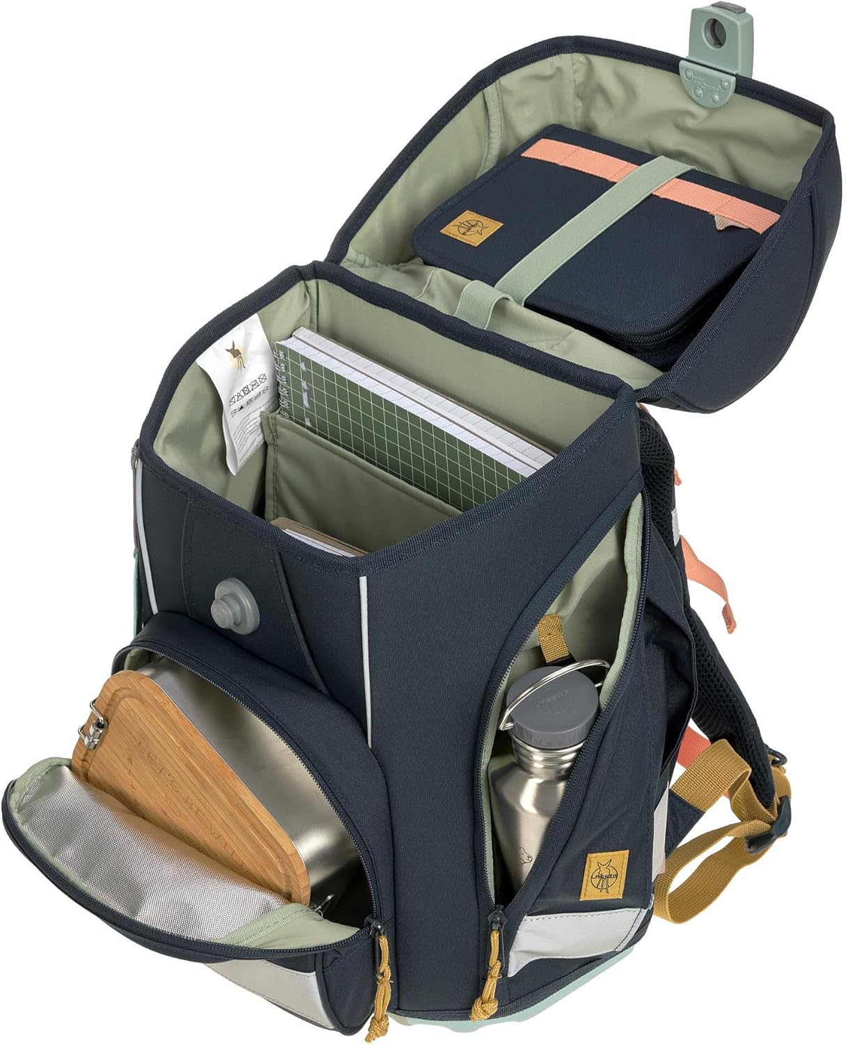 BOXY Unique Schulranzenset, Dark Blue Ocean Edition