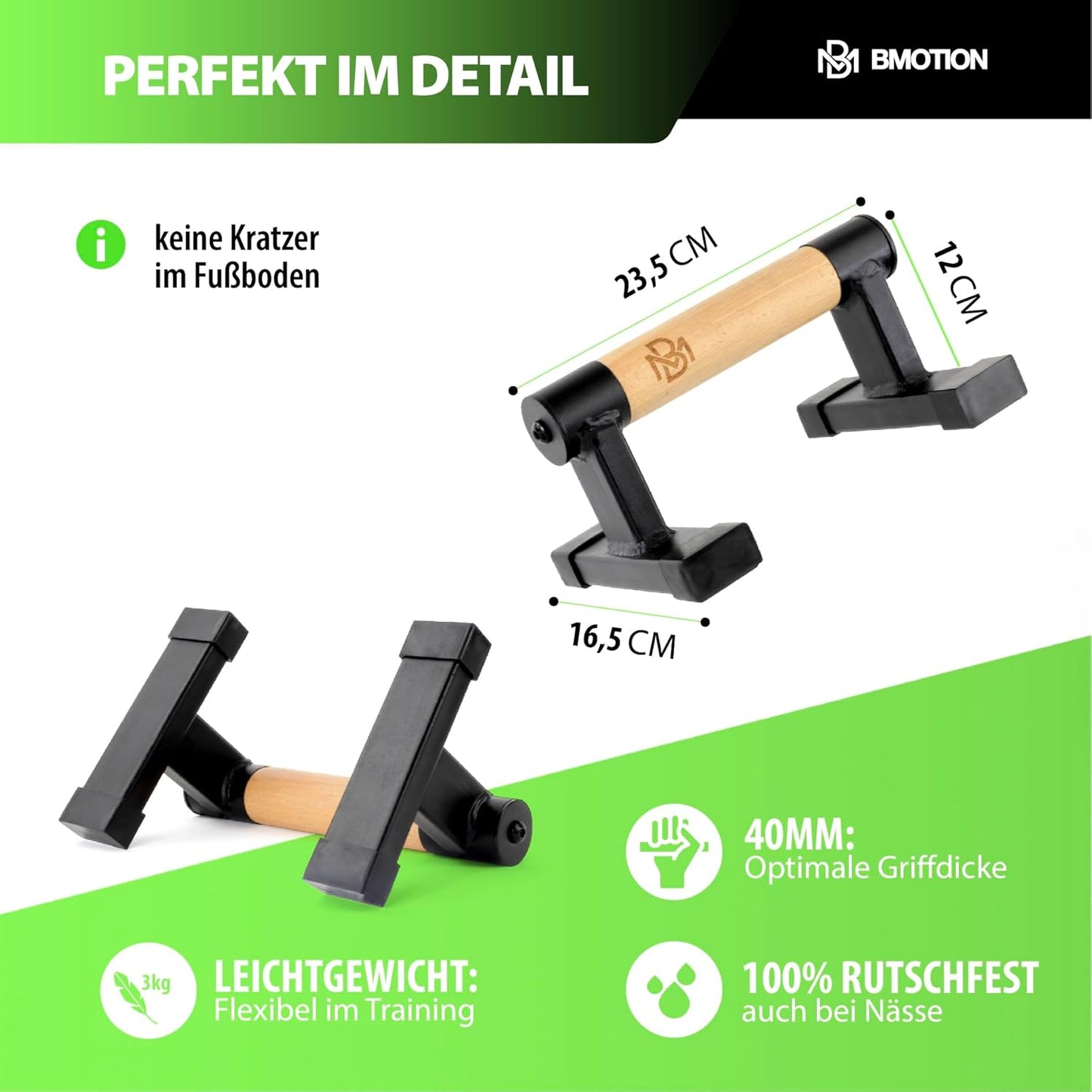 Parallettes Liegestützgriffe für Calisthenics Training