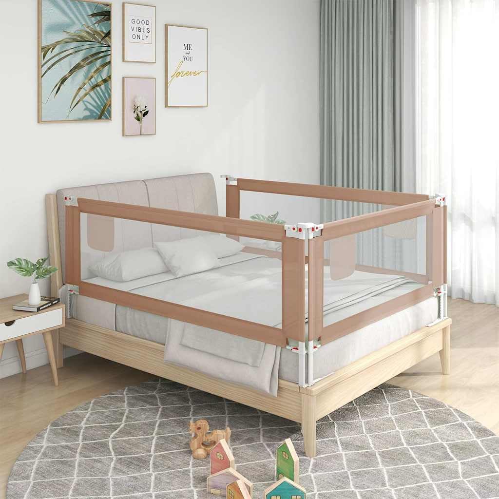 Bettschutzgitter, 200 x 25 cm, Taupe