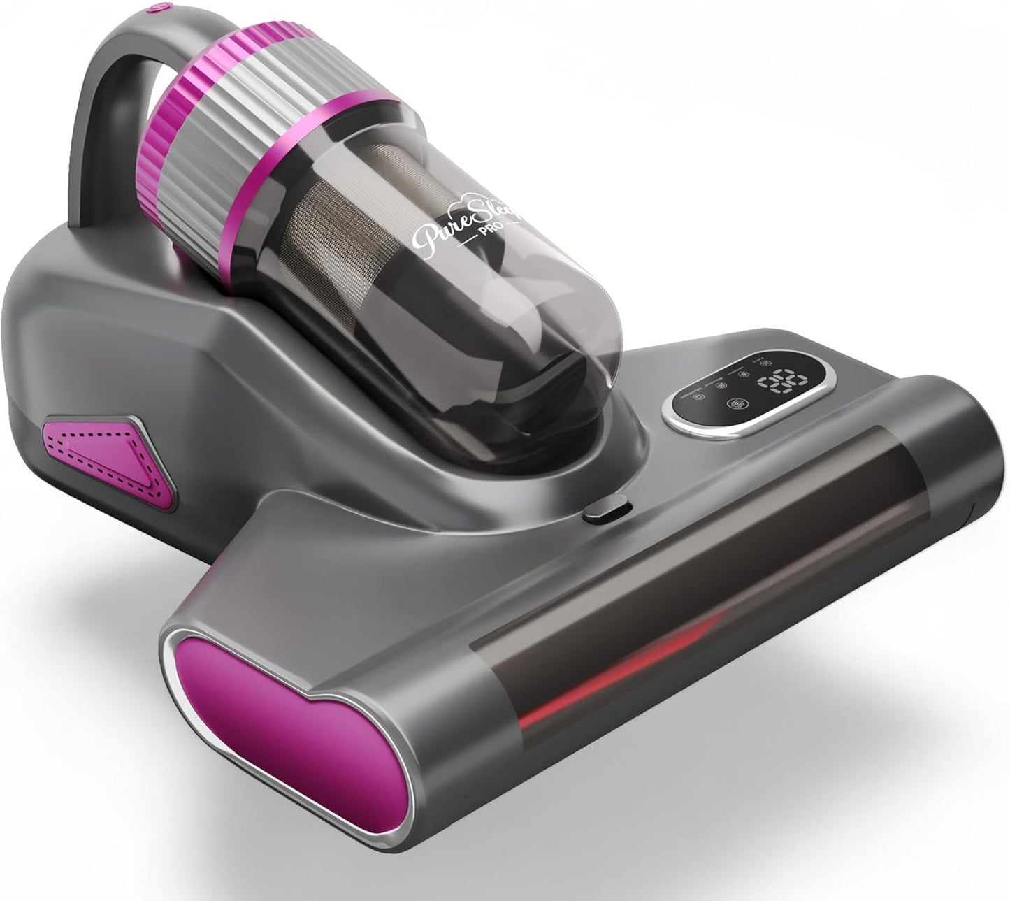 Kabelloser Milbensauger mit UV-Licht und Warmluft, Grausd