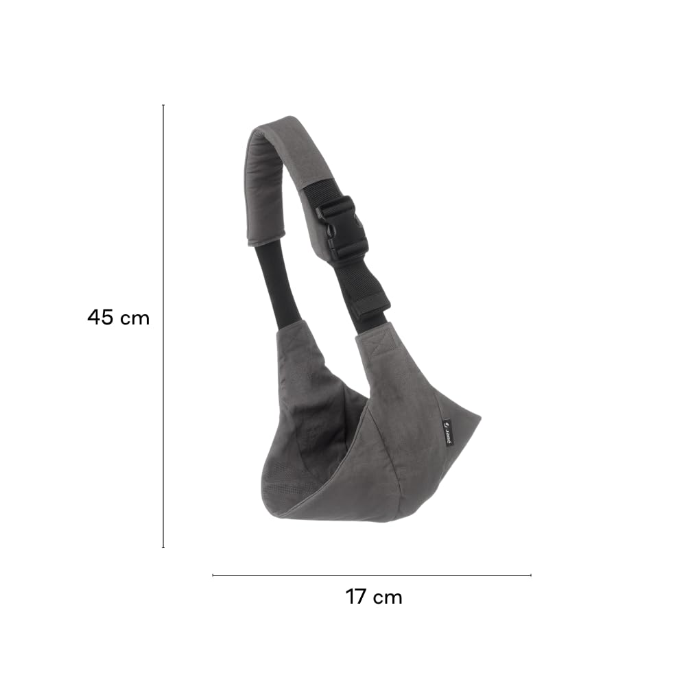 Ergonomisches Babytragetuch, verstellbar und rutschfest, Grau