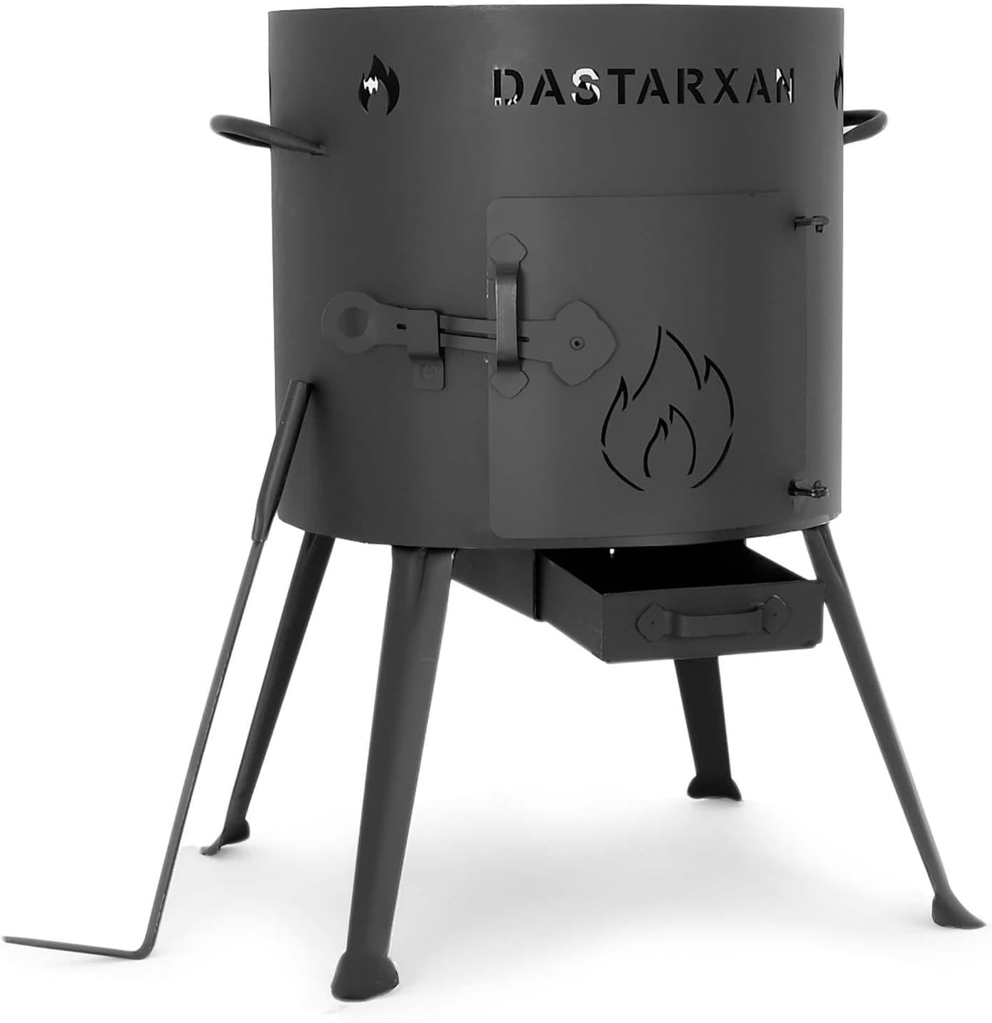 Camping-Feldküche mit 10L Kazan & Zubehör, 10L eben+zubehör