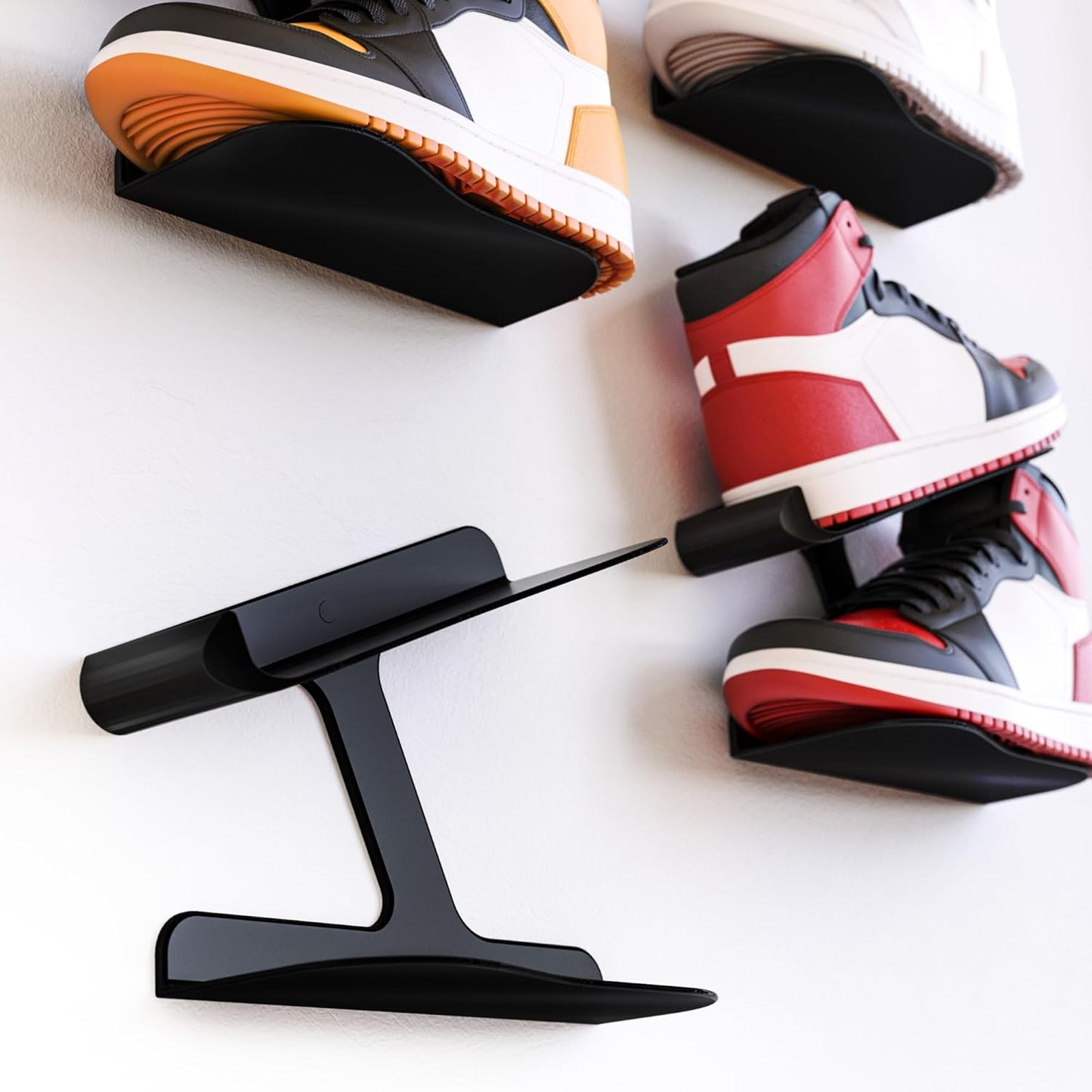 Sneaker Wandhalterung, 1 Stück Schwarz