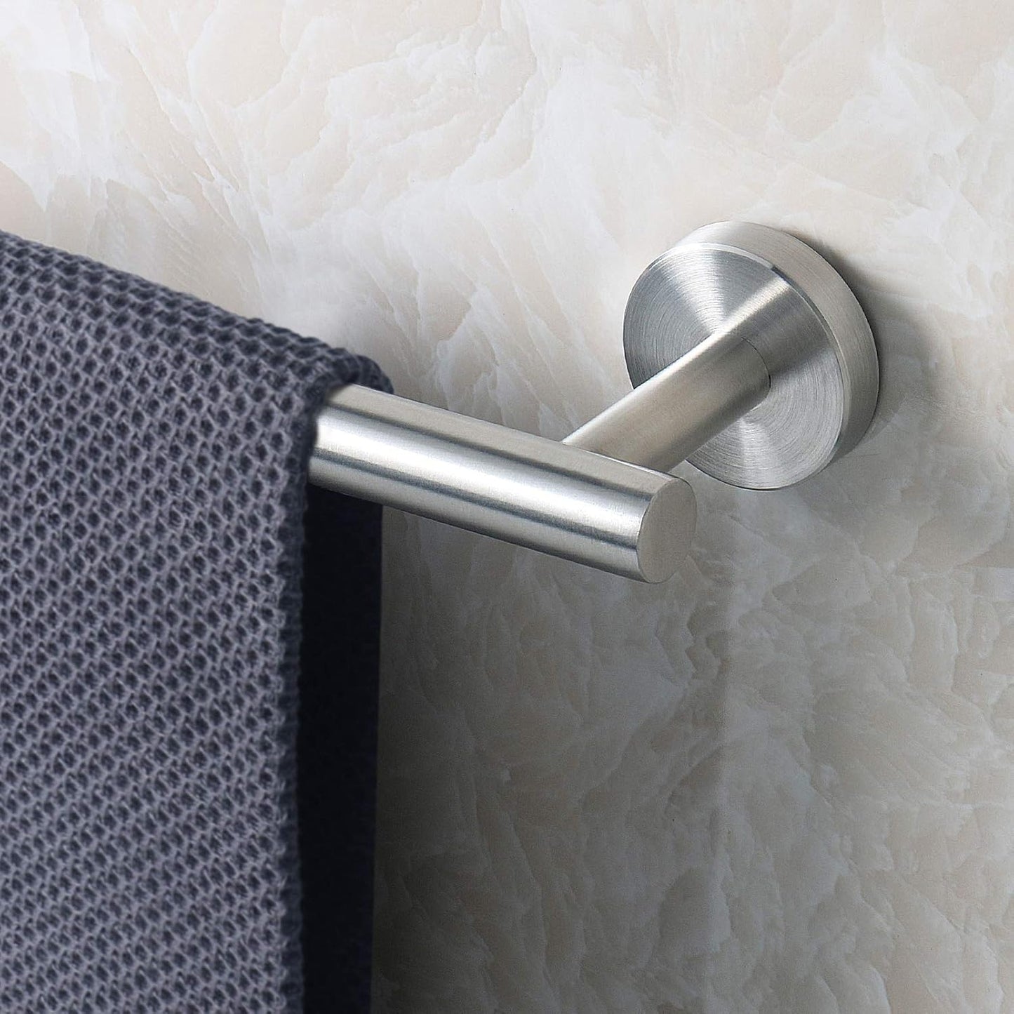 Badezimmer-Handtuchstange zur Wandmontage, 1 Packung 16 Inch Gebürstetes Nickel